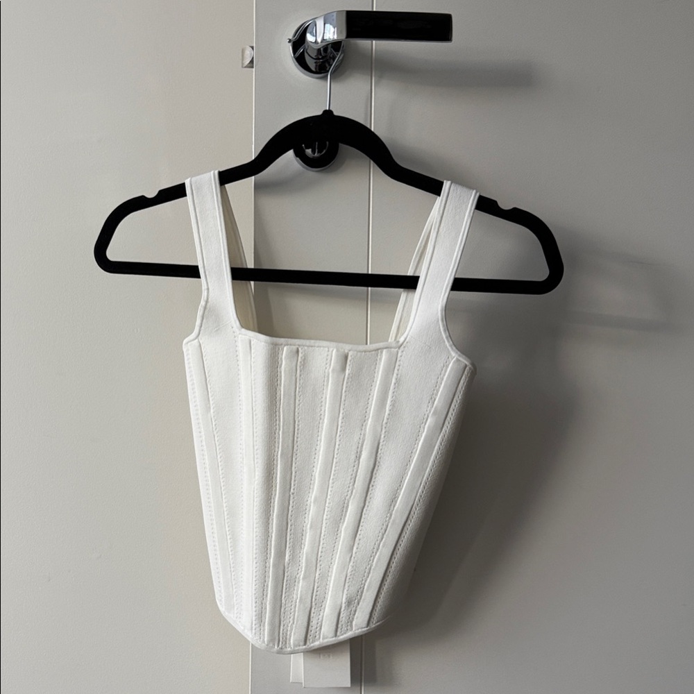 Dion Lee White Structured Camisole